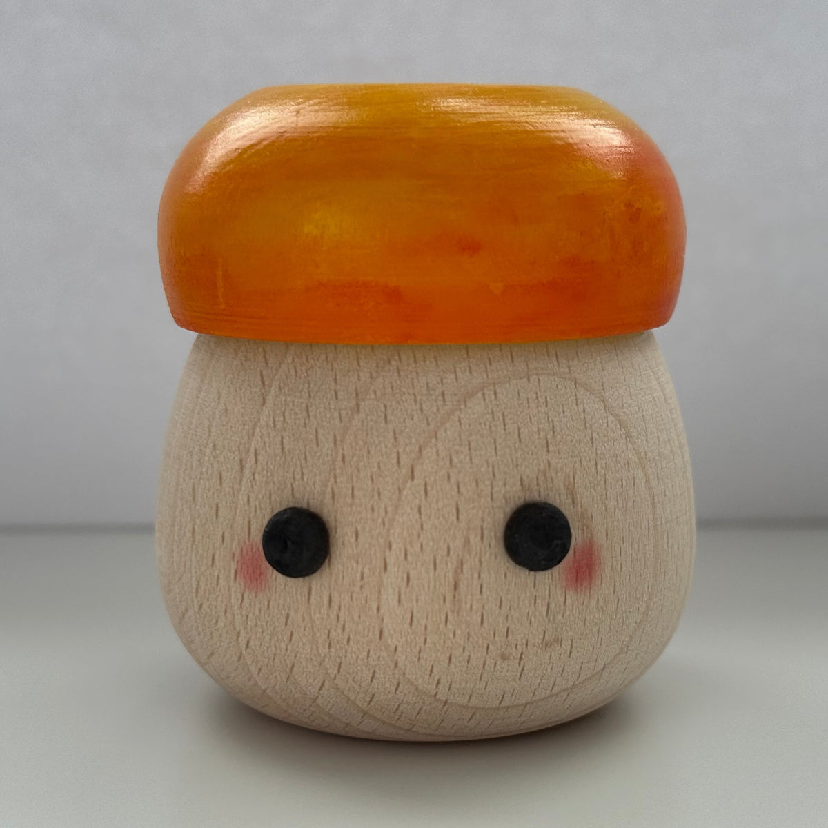 Wooden Mushroom Toy with Fire Hat