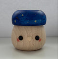 Wooden Mushroom Toy with Starry Hat and Nose