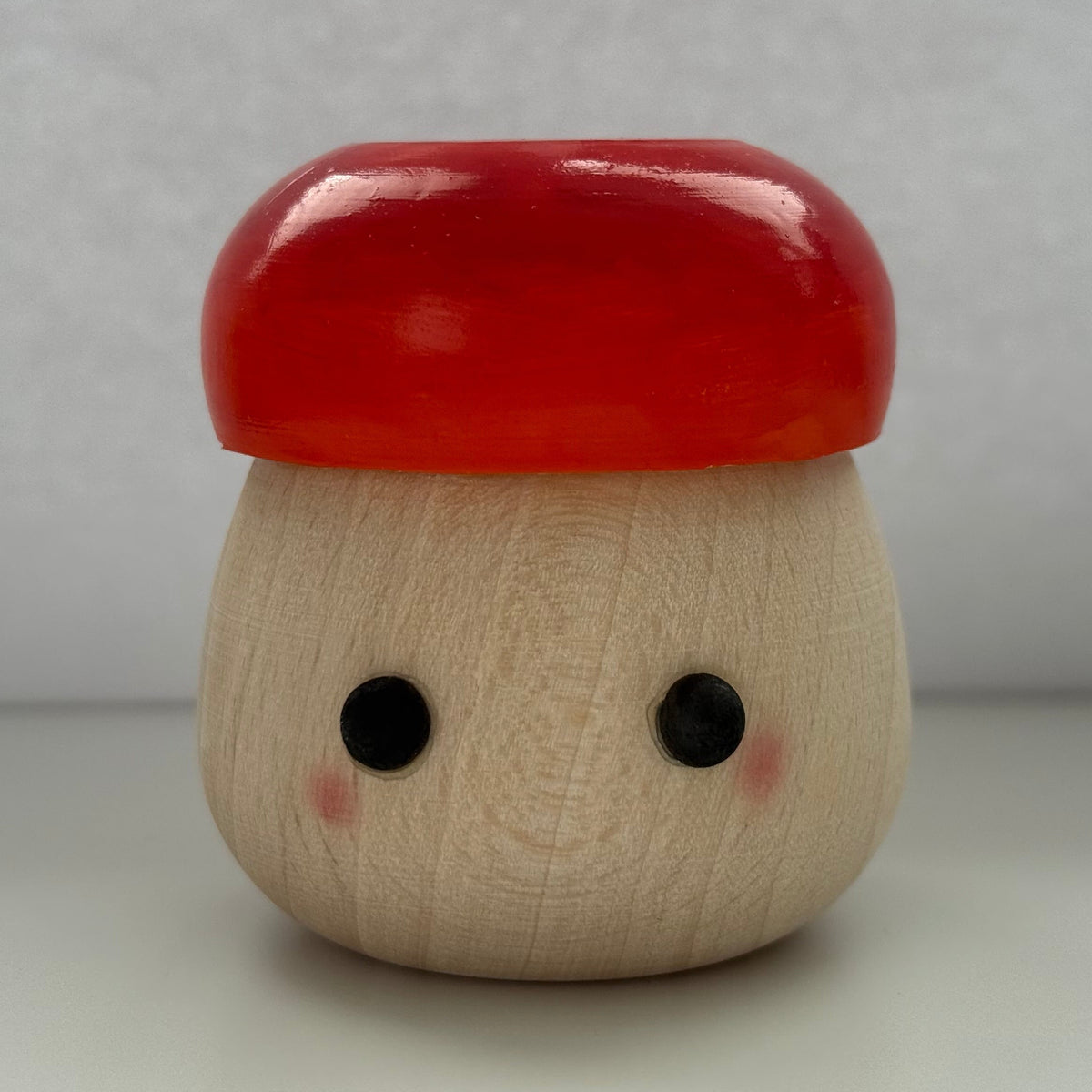 Red Wooden Mushroom Toy