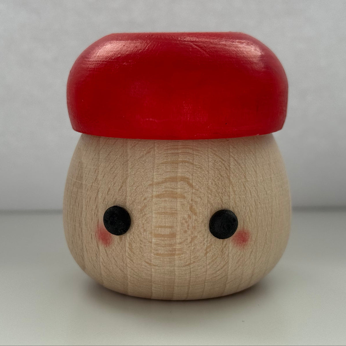 Red Wooden Mushroom Toy